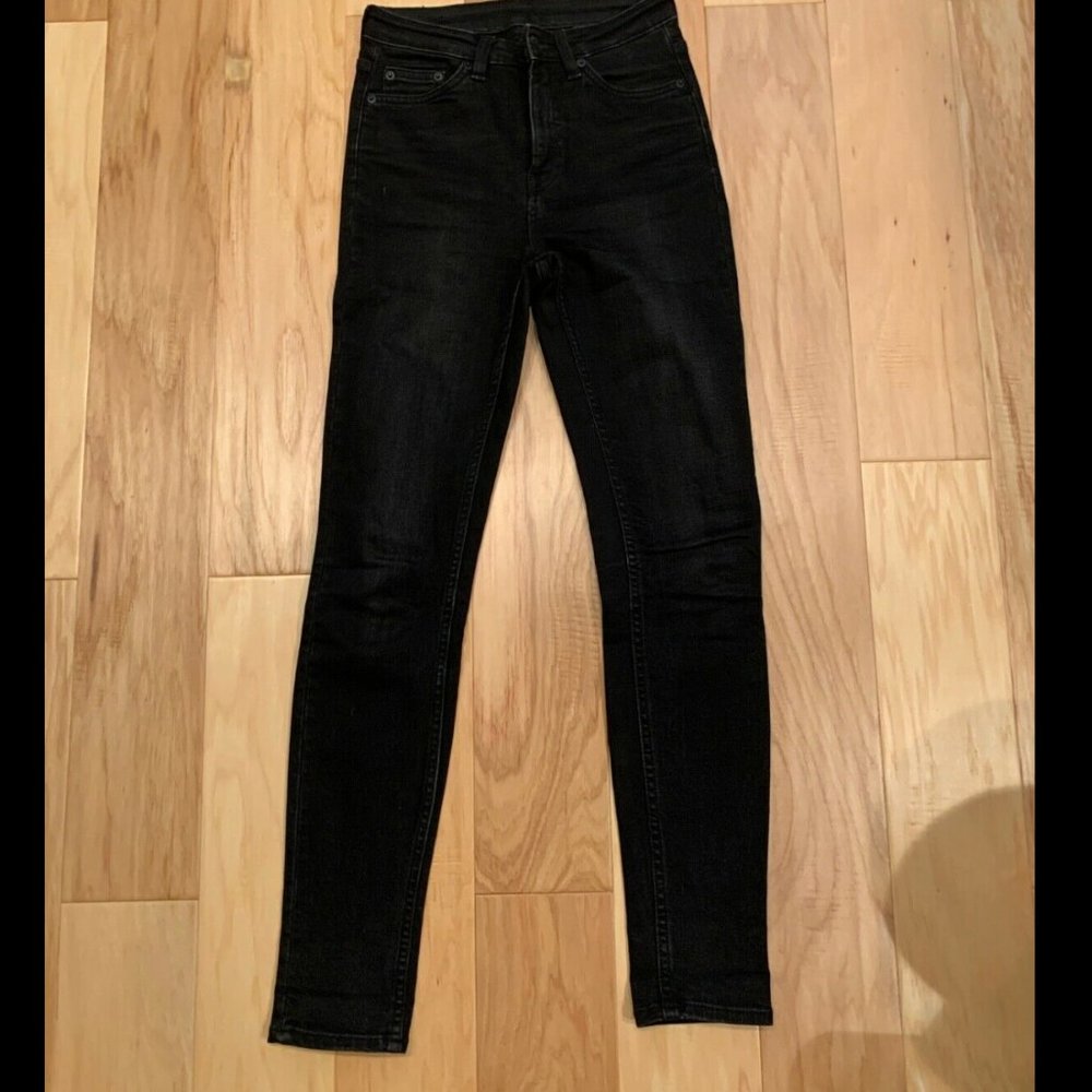 WEEKDAY THURSDAY JEANS Black High Waist Skinny